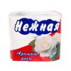 Бумага туалетная «НЕЖНАЯ» 4-рулон. Арома в ассортименте/12 (100%целлюлоза,2-х слойная,с перфорацией и тиснением) Бумага туалетная «НЕЖНАЯ» 4-рулон. Арома в ассортименте/12 (100%целлюлоза,2-х слойная,с перфорацией и тиснением)